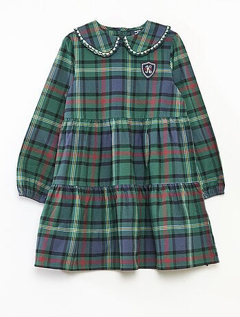 Vestido aos quadrados 'Kiabi & Catherine Painvin' em algodão