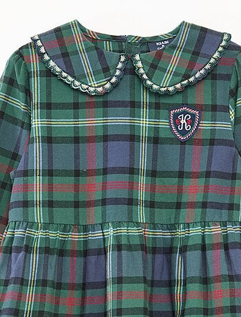 Vestido aos quadrados 'Kiabi & Catherine Painvin' em algodão