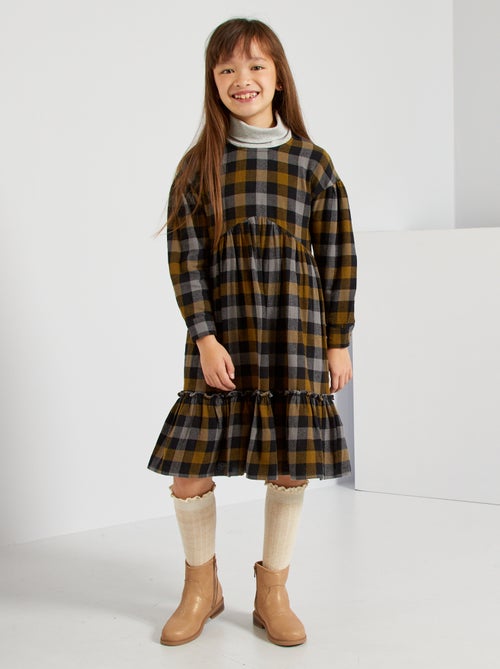Vestido aos quadrados - Kiabi