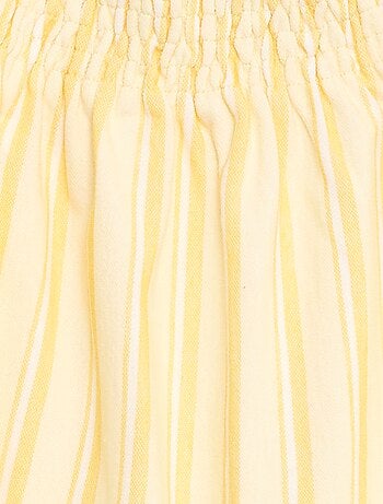 Vestido às riscas com alças