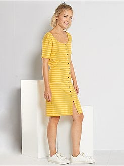 Vestido às riscas 'JDY' - Kiabi