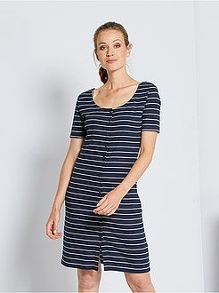 Vestido às riscas 'JDY' - Kiabi