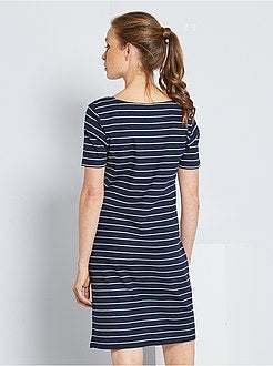 Vestido às riscas 'JDY' - Kiabi