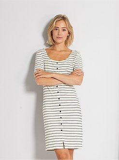 Vestido às riscas 'JDY' - Kiabi