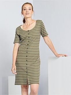 Vestido às riscas 'JDY' - Kiabi