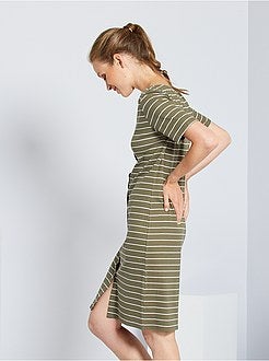 Vestido às riscas 'JDY' - Kiabi