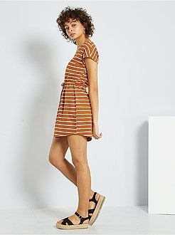 Vestido às riscas 'JDY' - Kiabi