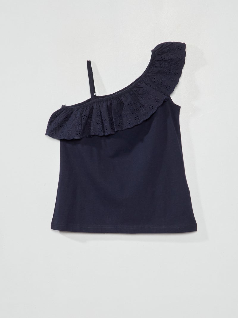 Vestido assimétrico AZUL - Kiabi