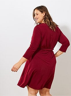 Vestido atar na cintura - Kiabi