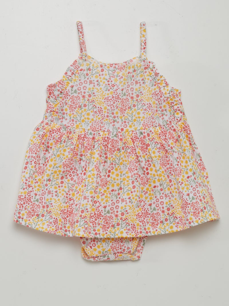 Vestido body com motivo BRANCO - Kiabi