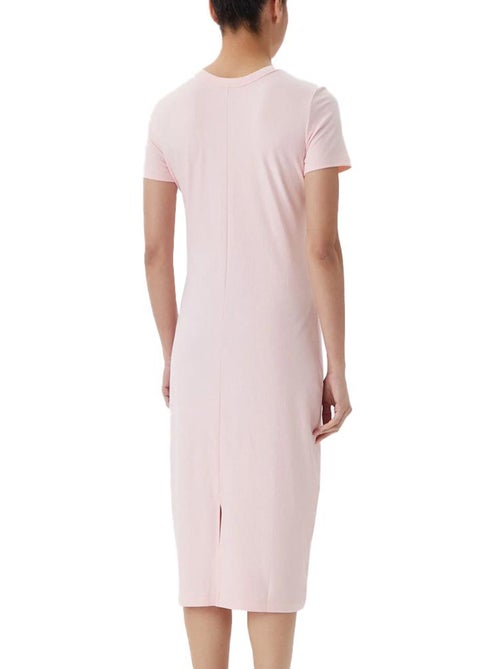 Vestido Bodycon Canelado Rosa Tommy Hilfiger para Mulher - Kiabi Vestido Bodycon Canelado Rosa Tommy Hilfiger para Mulher - Kiabi
