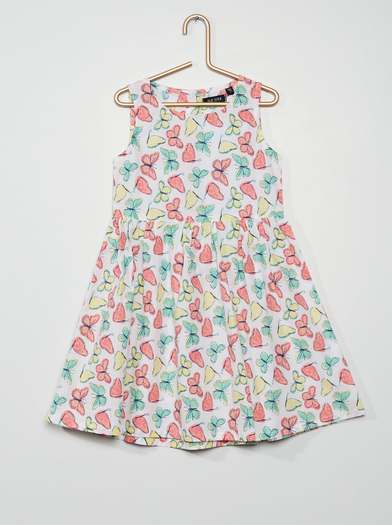 Vestido 'borboletas' BEGE - Kiabi