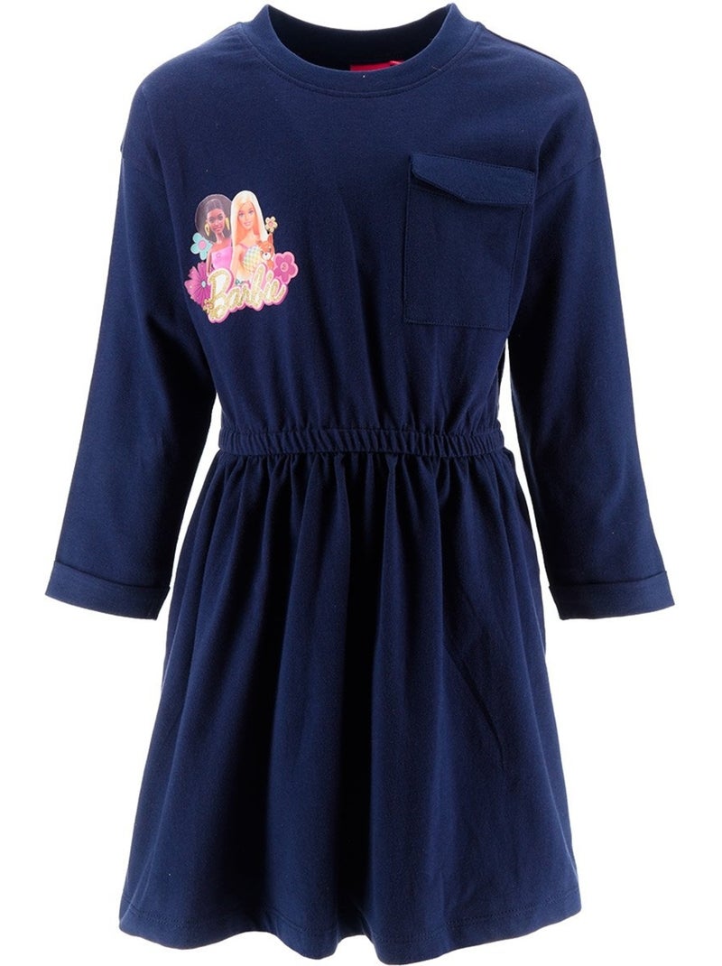 Vestido calças de ganga barbie menina | licença oficial Azul - Kiabi