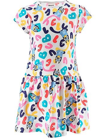 Vestido calças de ganga bluey menina | licença oficial
