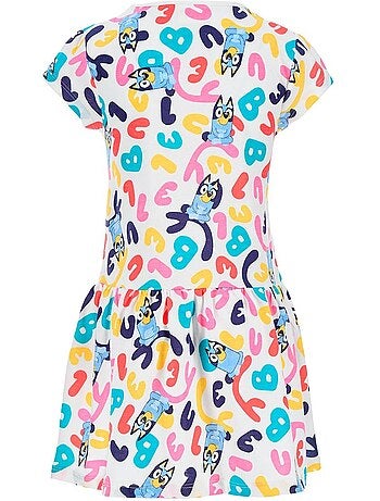 Vestido calças de ganga bluey menina | licença oficial