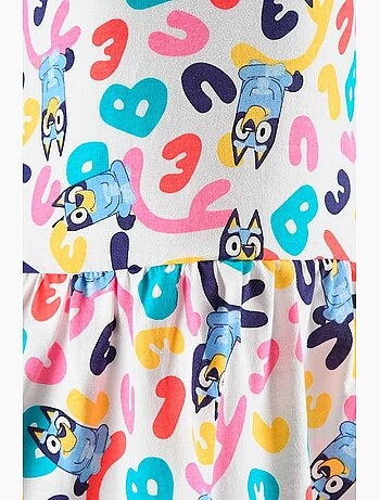 Vestido calças de ganga bluey menina | licença oficial