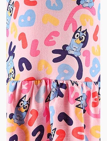 Vestido calças de ganga bluey menina | licença oficial
