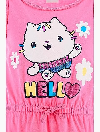 Vestido calças de ganga gabby's dollhouse menina | licença oficial