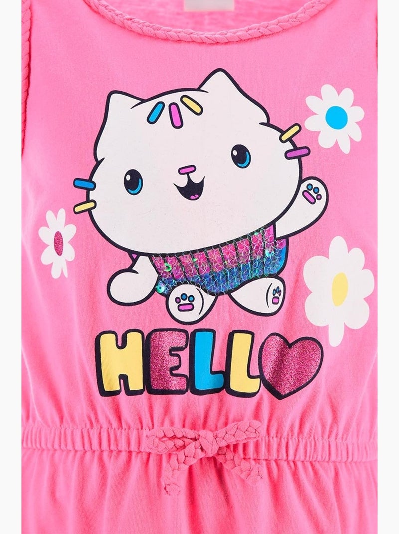 Vestido calças de ganga gabby's dollhouse menina | licença oficial Rosa - Kiabi