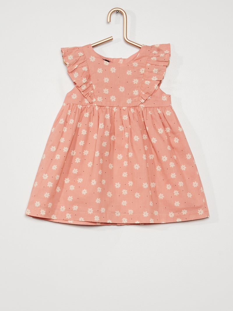 Vestido + calções bloomer estampados rosa - Kiabi