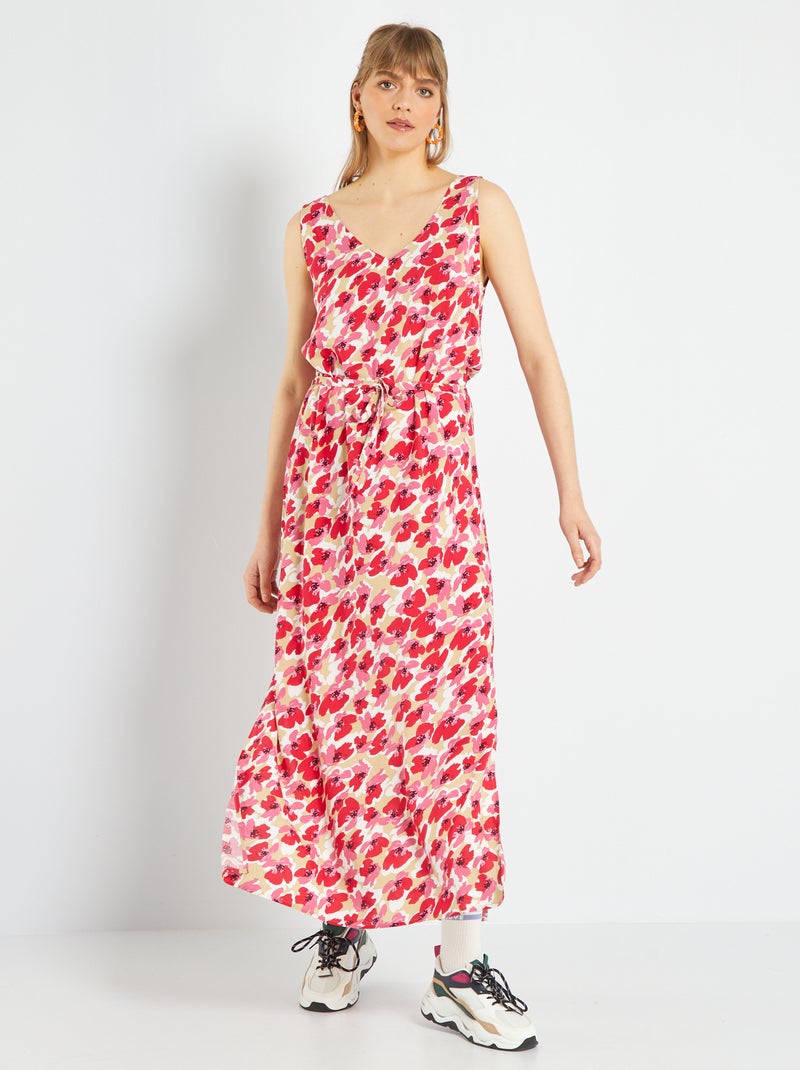Vestido-camisa com cinto para apertar 'JDY' ROSA - Kiabi