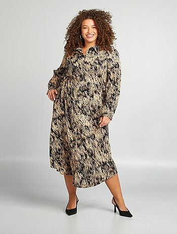 Vestido-camisa com estampado 'Vero Moda Curve'