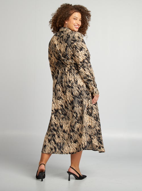 Vestido-camisa com estampado 'Vero Moda Curve' - Kiabi