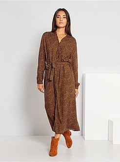 Vestido camisa comprido 'JDY' - Kiabi