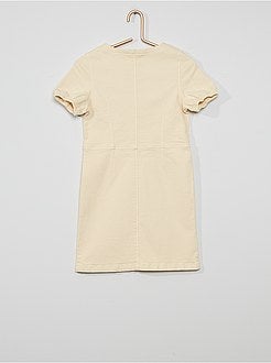 Vestido-camisa de ganga - Kiabi