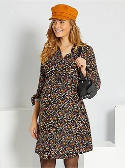 Vestido-camisa de grávida - Kiabi