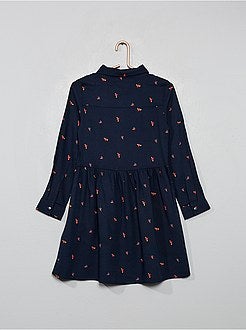 Vestido camisa estampado - Kiabi