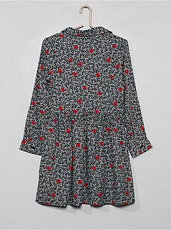 Vestido camisa estampado - Kiabi