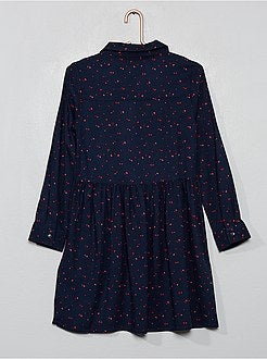 Vestido camisa estampado - Kiabi