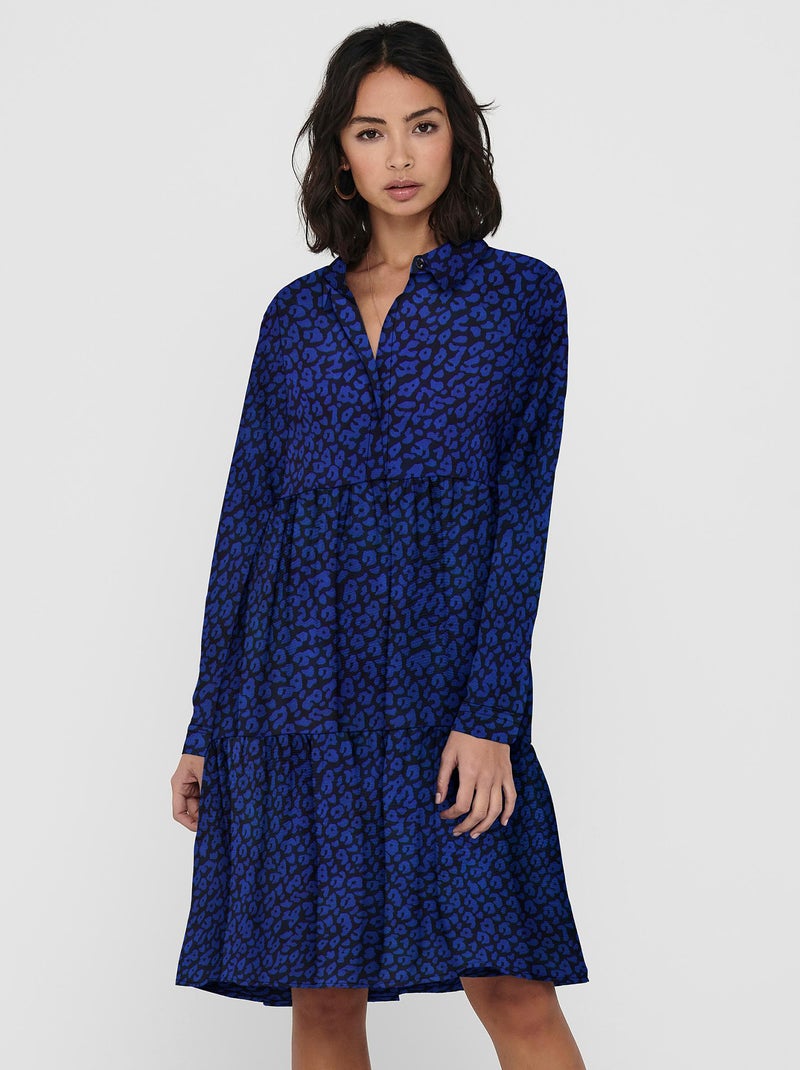 Vestido-camisa 'JDY' AZUL - Kiabi