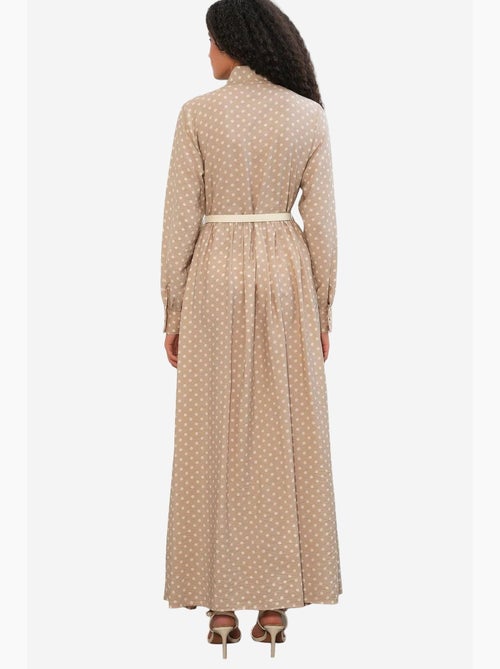 Vestido camiseiro maxi de bolinhas bdart - Kiabi Vestido camiseiro maxi de bolinhas bdart - Kiabi