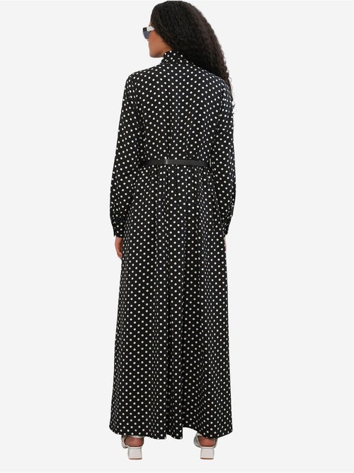 Vestido camiseiro maxi de bolinhas bdart - Kiabi Vestido camiseiro maxi de bolinhas bdart - Kiabi