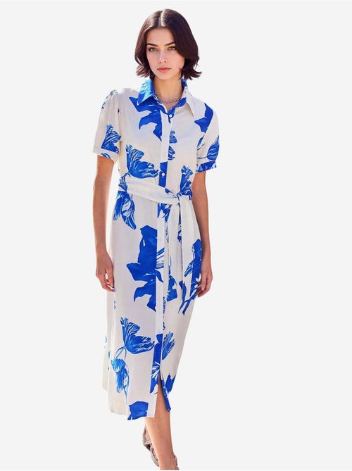 Vestido camiseiro midi com estampado zebra e cinto bdart - Kiabi Vestido camiseiro midi com estampado zebra e cinto bdart - Kiabi