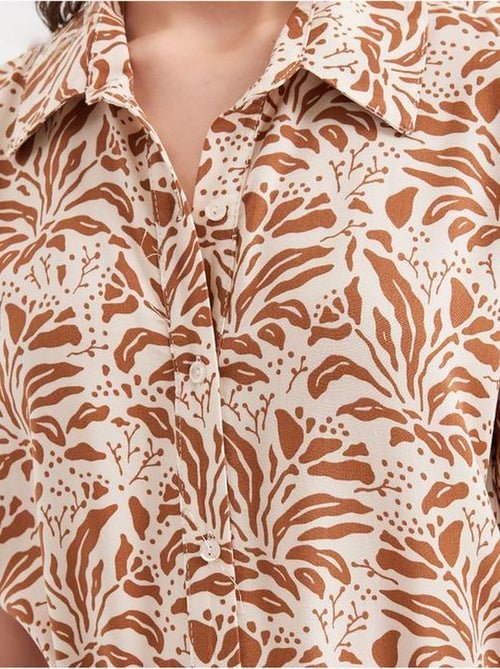 Vestido camiseiro midi com estampado zebra e cinto bdart - Kiabi Vestido camiseiro midi com estampado zebra e cinto bdart - Kiabi