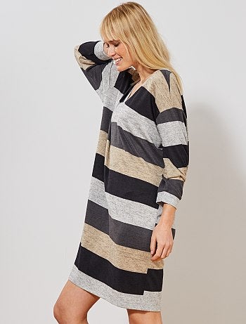 Vestido camisola às riscas 'JDY' - Kiabi