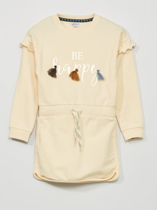 Vestido-camisola 'Be happy' - Kiabi