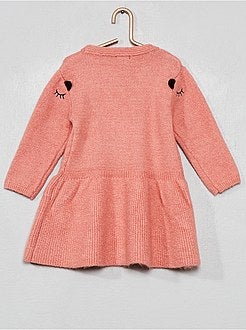 Vestido camisola bordado - Kiabi