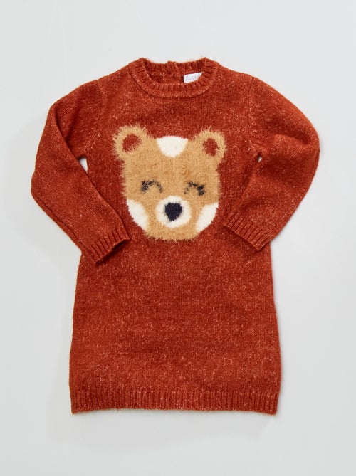 Vestido-camisola 'cabeça de urso' - Kiabi