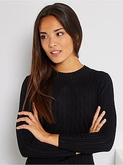 Vestido-camisola canelado 'JDY' - Kiabi