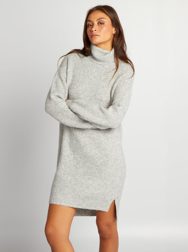 Vestido-camisola CINZA - Kiabi