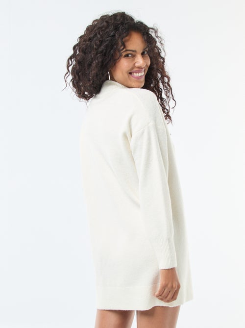 Vestido camisola com botões fantasia - Kiabi