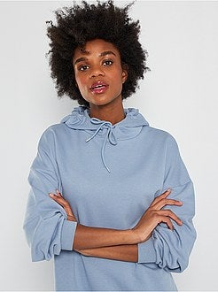 Vestido-camisola com capuz - Kiabi