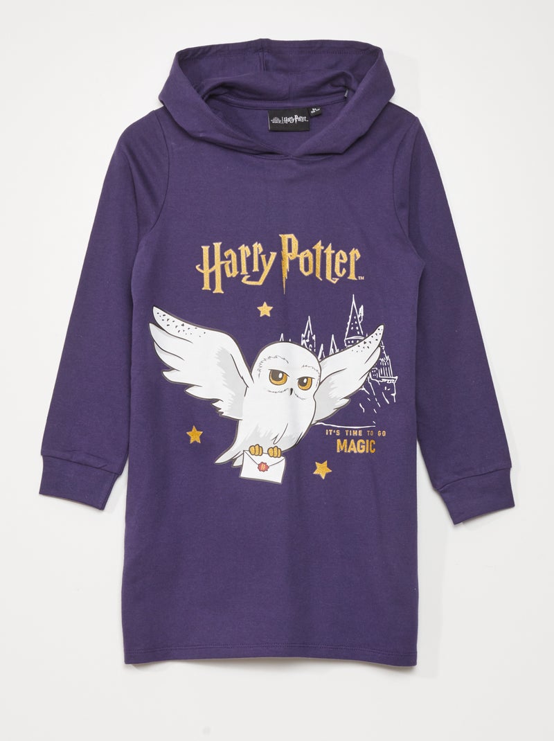 Vestido-camisola com capuz 'Harry Potter' AZUL - Kiabi