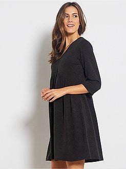 Vestido camisola com forma larga - Kiabi