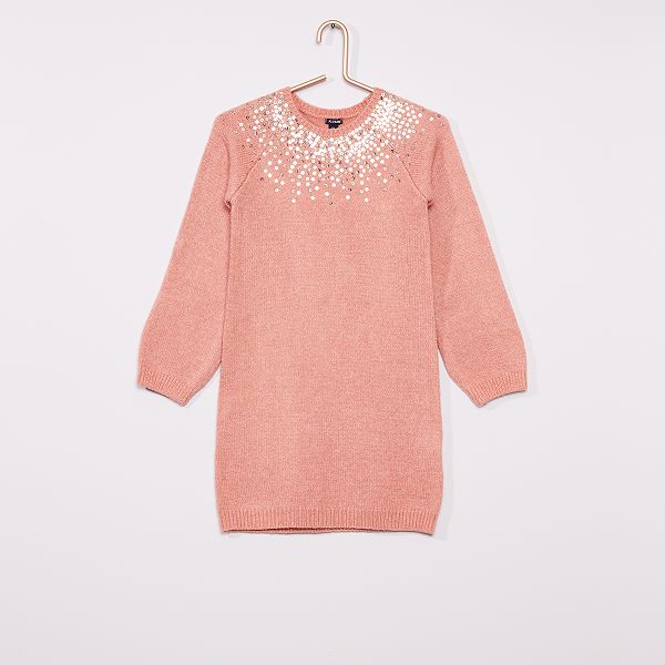 vestido lantejoulas rosa