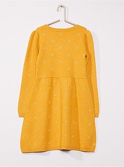 Vestido-camisola com motivo brilhante - Kiabi